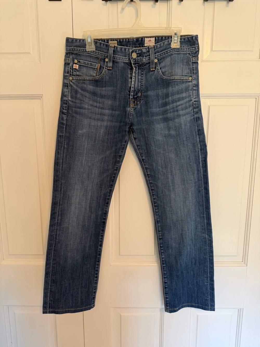 AG Adriano Goldschmied Matchbox Jeans Womens 30R Slim Straight Dark Wash